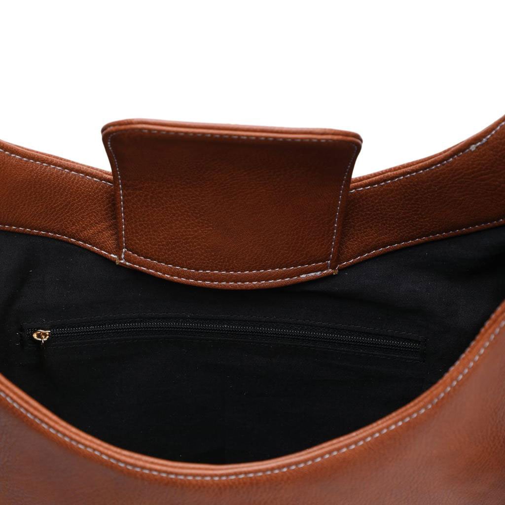 Vaska tan designer handheld handbag - Image 6