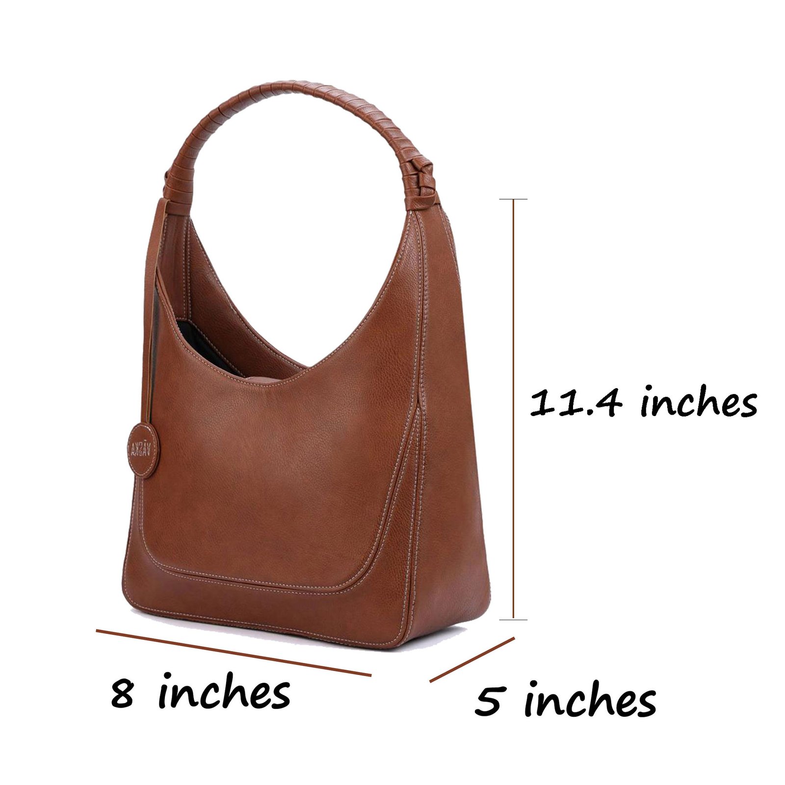 Vaska tan designer handheld handbag - Image 8