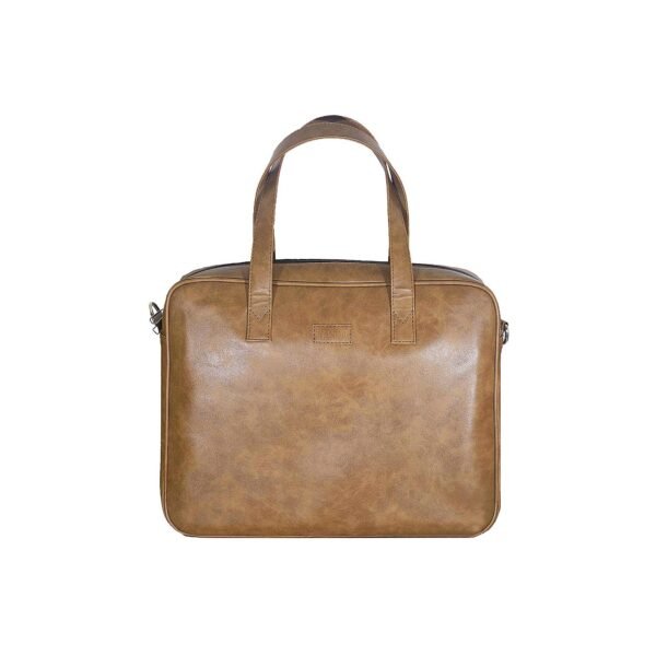 VASKA classic tan unisex laptop bag - Image 7
