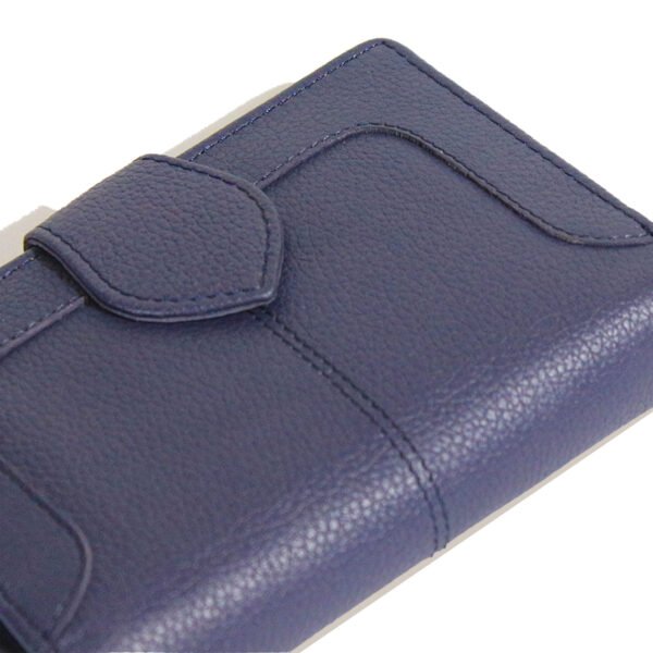 VASKA  genuine leather small blue wallet for women - Image 6