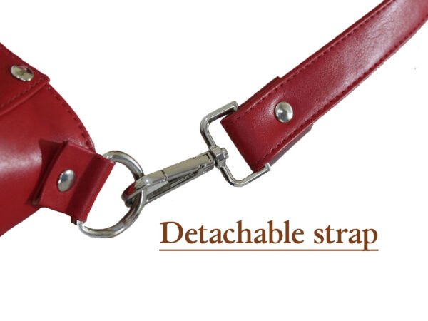 VASKA red studded sling - Image 7