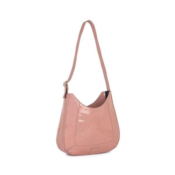 VASKA pink shimmer hobo bag - Image 8