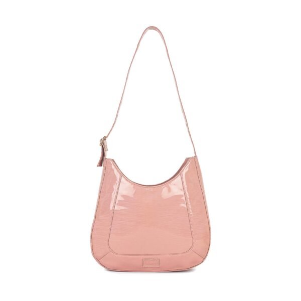 VASKA pink shimmer hobo bag - Image 2