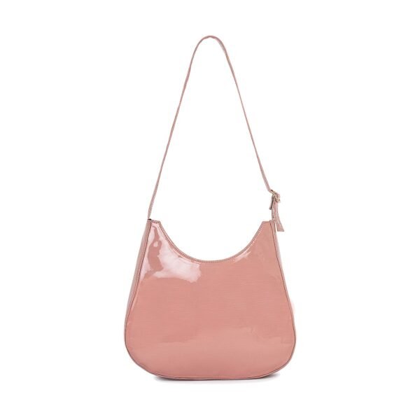 VASKA pink shimmer hobo bag - Image 3