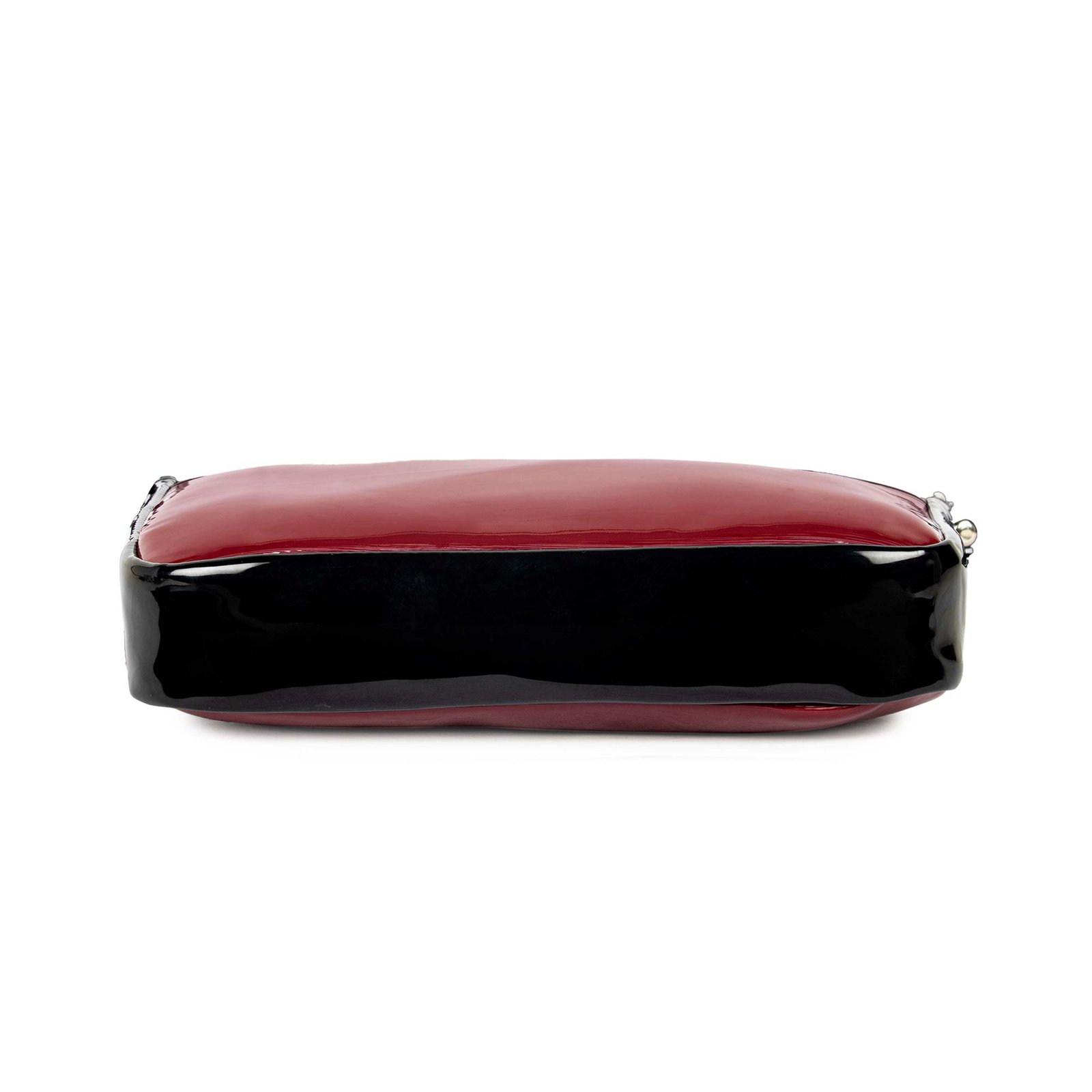 VASKA shimmer maroon baguette bag - Image 5