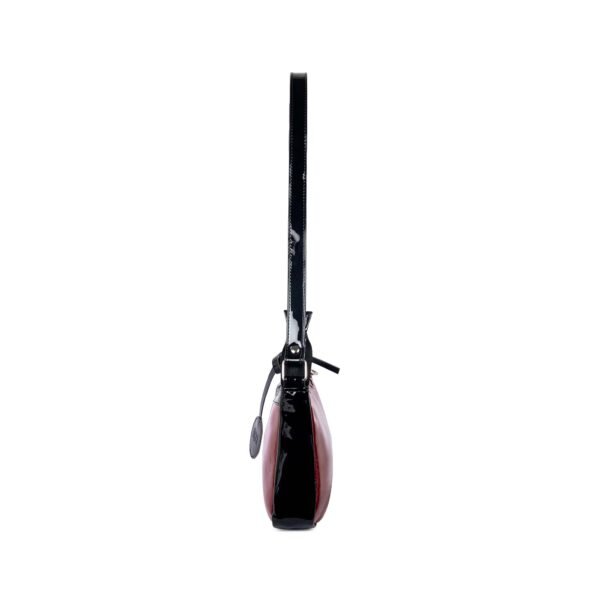 VASKA shimmer maroon baguette bag - Image 6