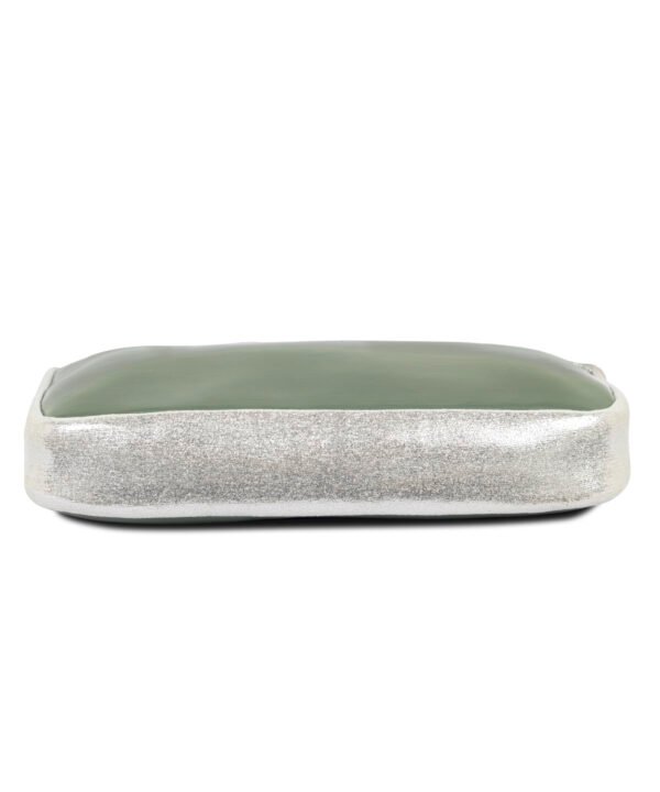 VASKA green-silver baguette bag - Image 5