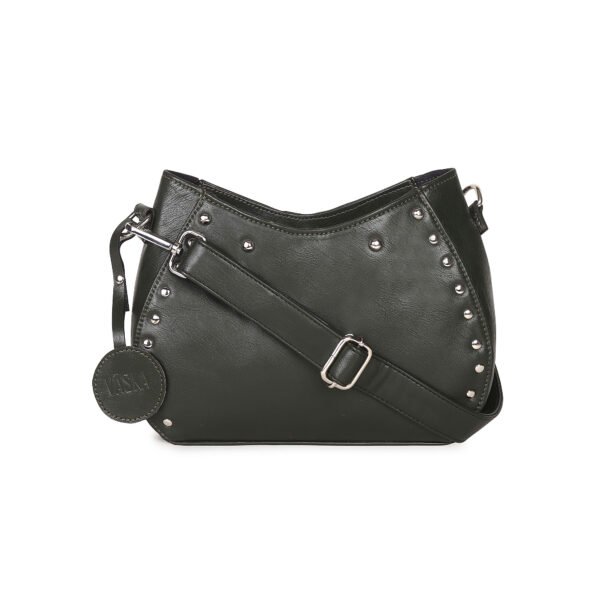 VASKA olive studded sling - Image 2