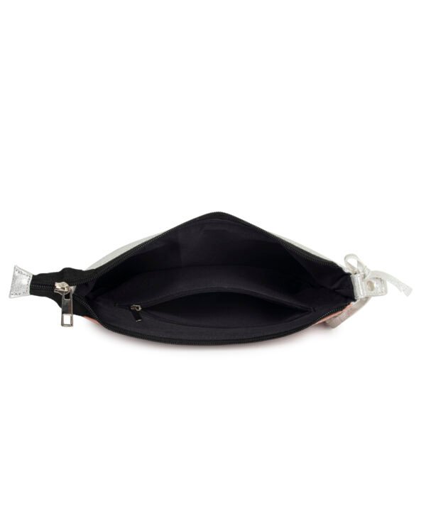 VASKA pink-silver baguette bag - Image 4