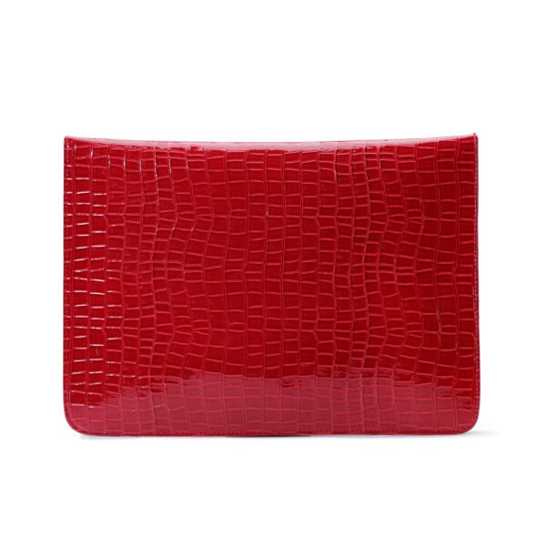 Vaska textured red unisex laptop sleeve - Image 2