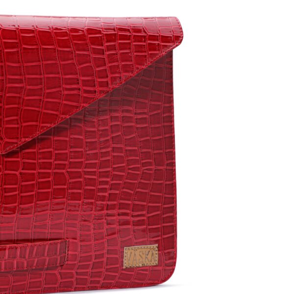 Vaska textured red unisex laptop sleeve - Image 5