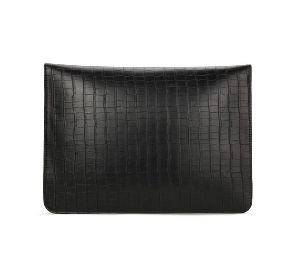 VASKA textured black laptop sleeve - Image 3