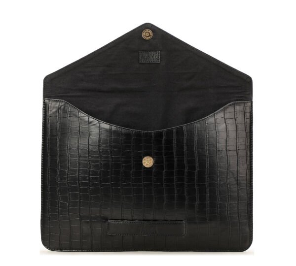 VASKA textured black laptop sleeve - Image 4
