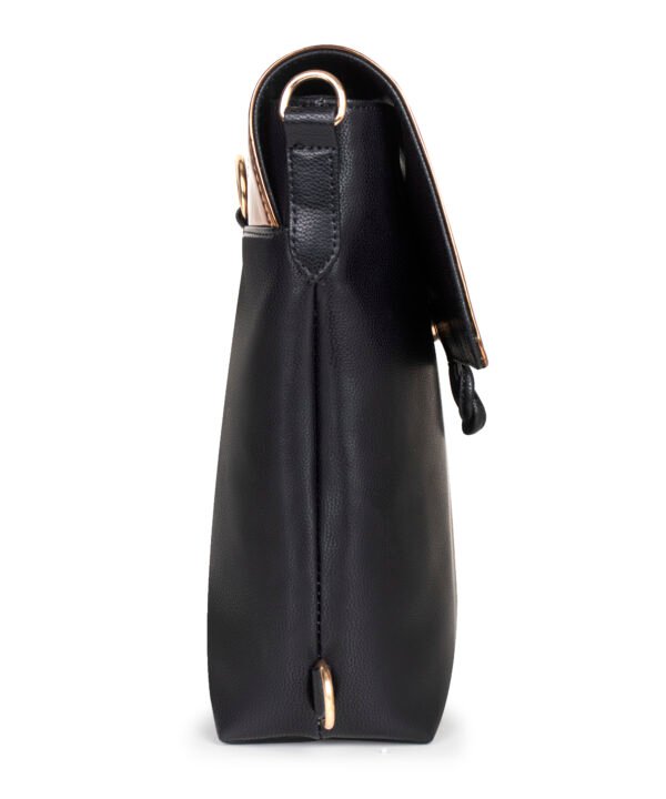 VASKA convertible backpack cum sling bag - black/copper - Image 4
