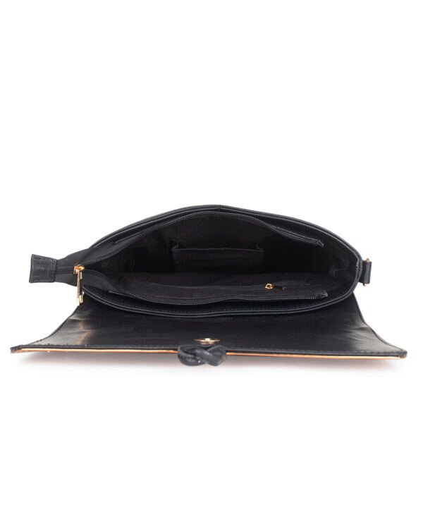 VASKA convertible backpack cum sling bag - black/copper - Image 6