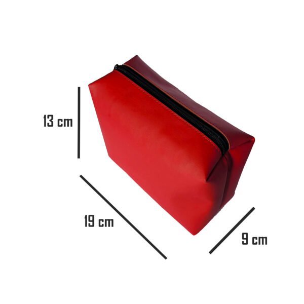 Vaska red PU handbag - Image 7