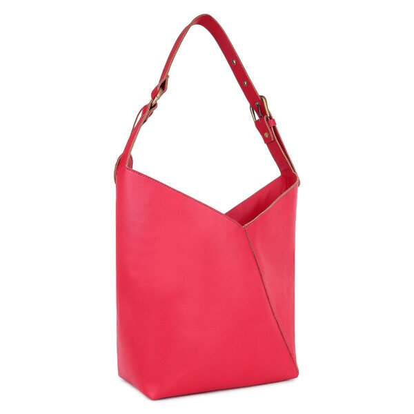 Vaska red PU handbag - Image 2