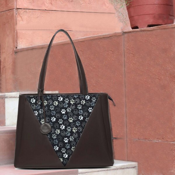VASKA printed tote handbag