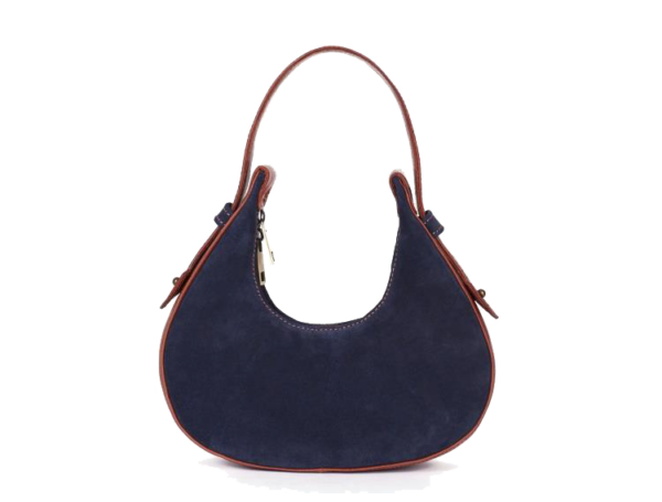 VASKA genuine leather blue & tan satchel - Image 6