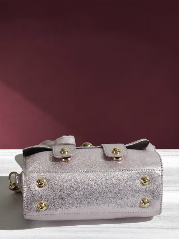 VASKA genuine leather pink satchel - Image 4