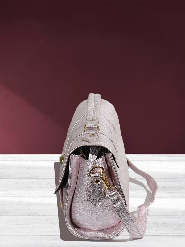 VASKA genuine leather pink satchel - Image 3