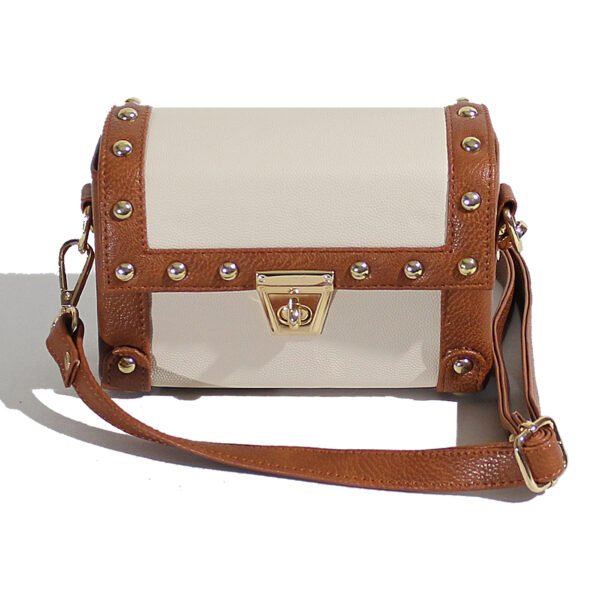 VASKA cream and tan sling box - Image 8