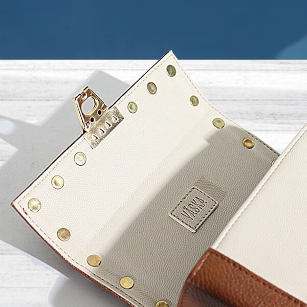 VASKA cream and tan sling box - Image 6