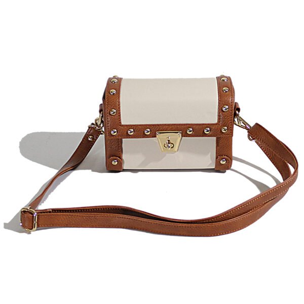 VASKA cream and tan sling box - Image 7