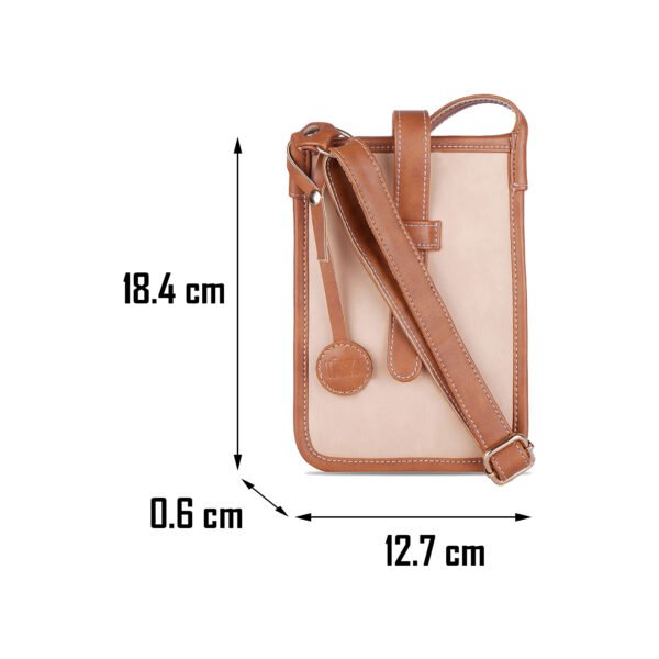 VASKA beige-tan mobile sling - Image 5