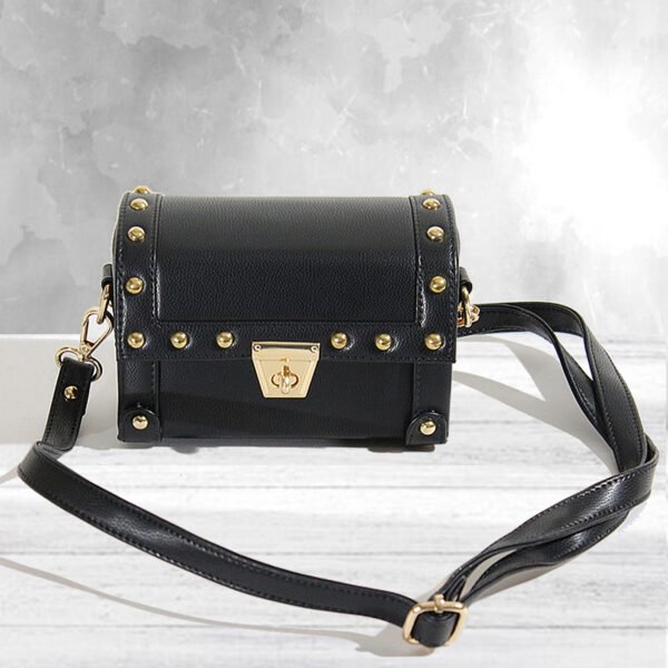 VASKA black studded sling box