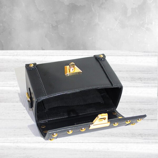 VASKA black studded sling box - Image 3