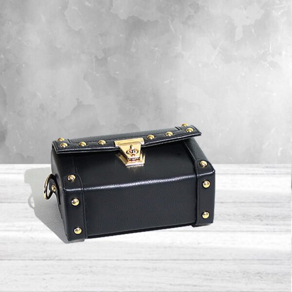 VASKA black studded sling box - Image 5